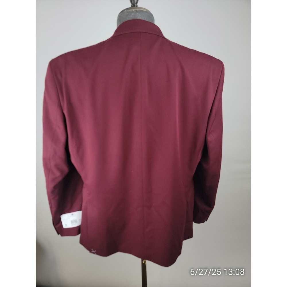 Tayion Sport Coat Mens 42L Red Two Button Modern Fit Blazer Suit Jacket NWT - Picture 4 of 9